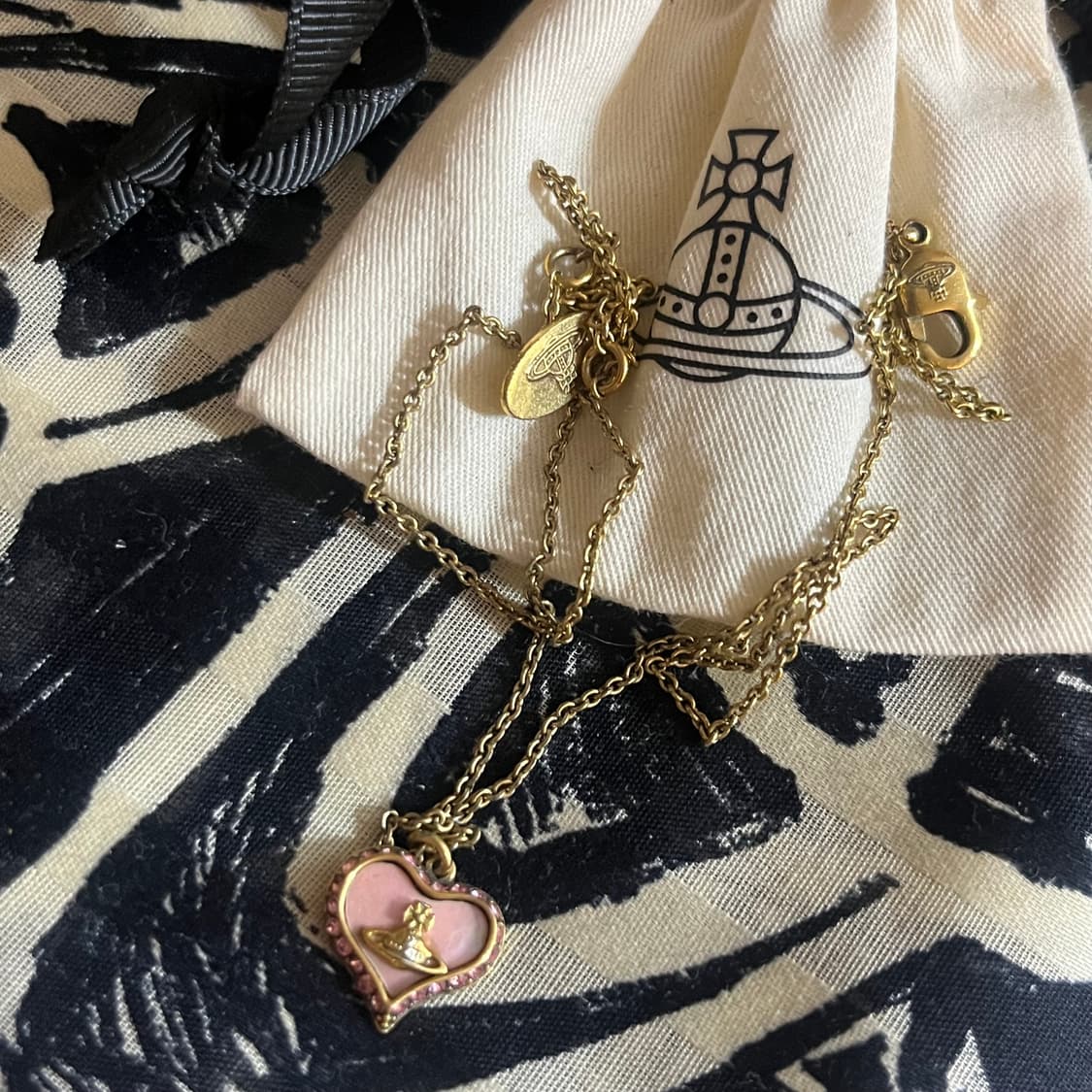 Vivienne Westwood Petra Necklace Pink Go 상품이미지3