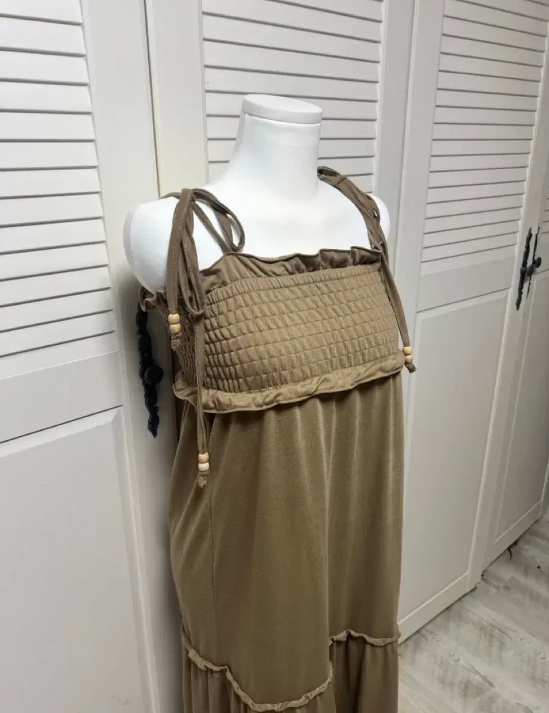 카키 롱원피스 빈티지 모리걸 상품이미지4