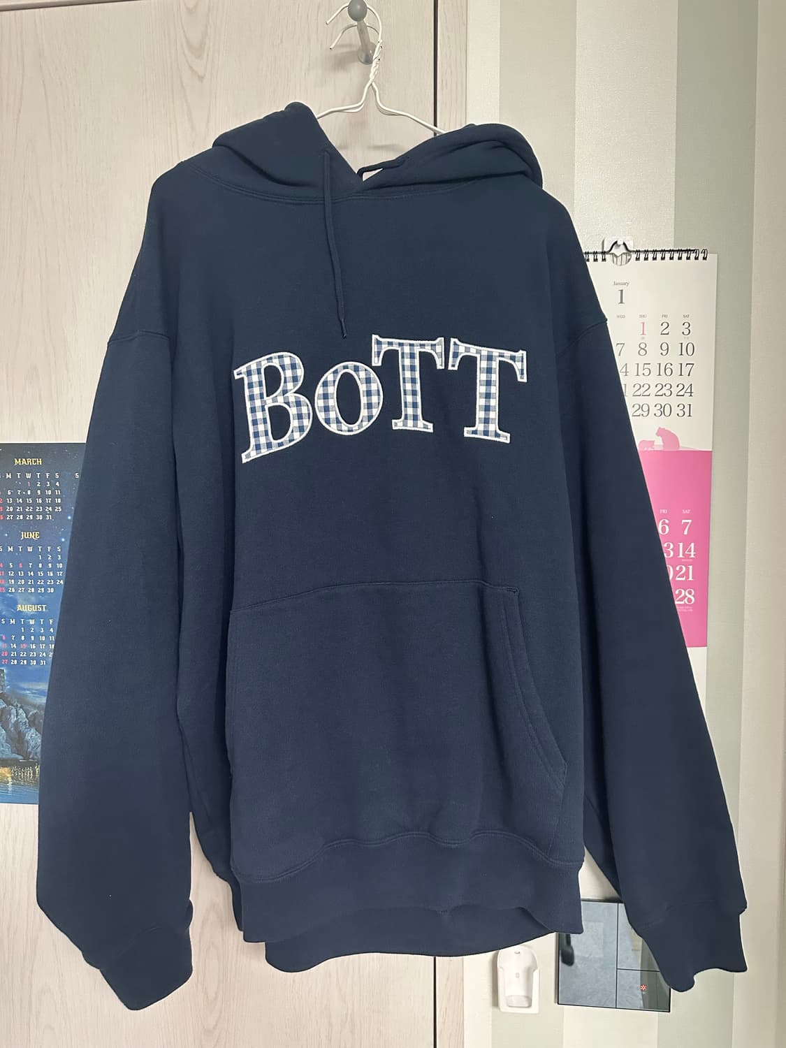 BOTT 후드티 네이비 상품이미지1