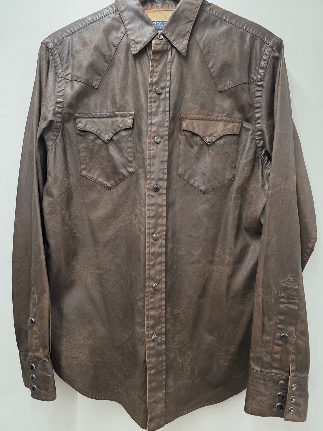 폴로랄프로렌 웨스턴 레더셔츠 펄스냅. 
싸이즈95~100 상품이미지1