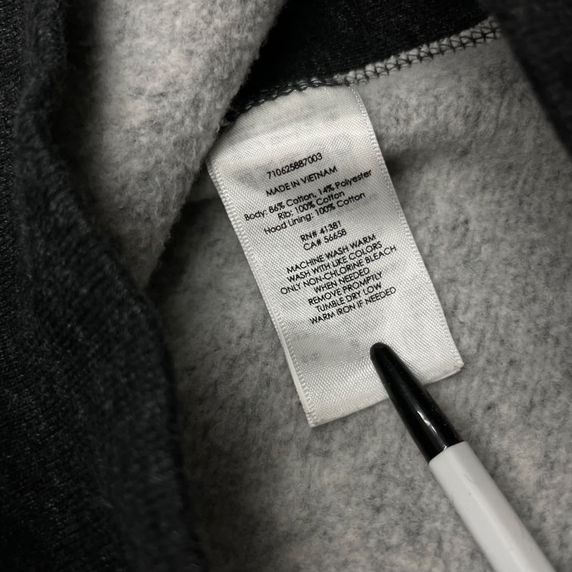 폴로 랄프로렌 레드포니 차콜 후드집업 XS 상품이미지6