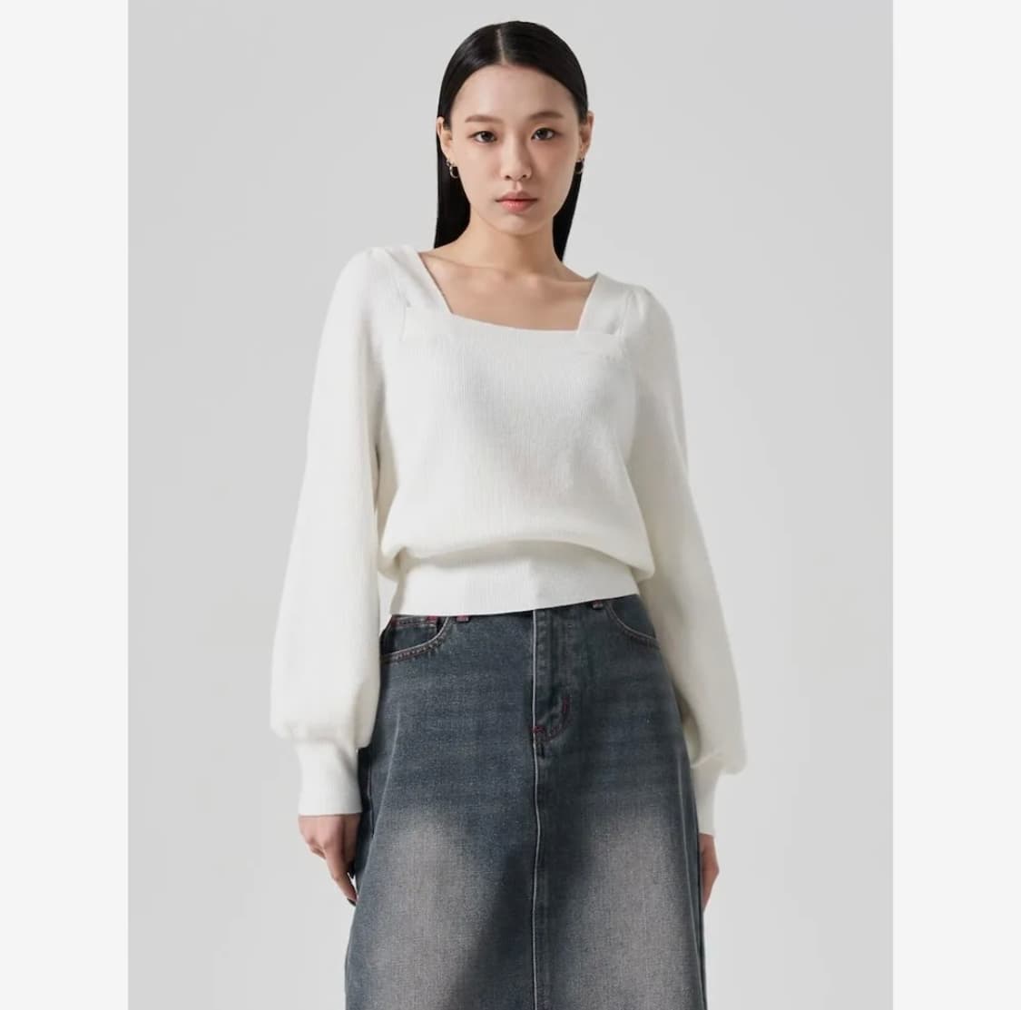 에잇세컨즈 스퀘어넥니트 L사이즈 상품이미지1