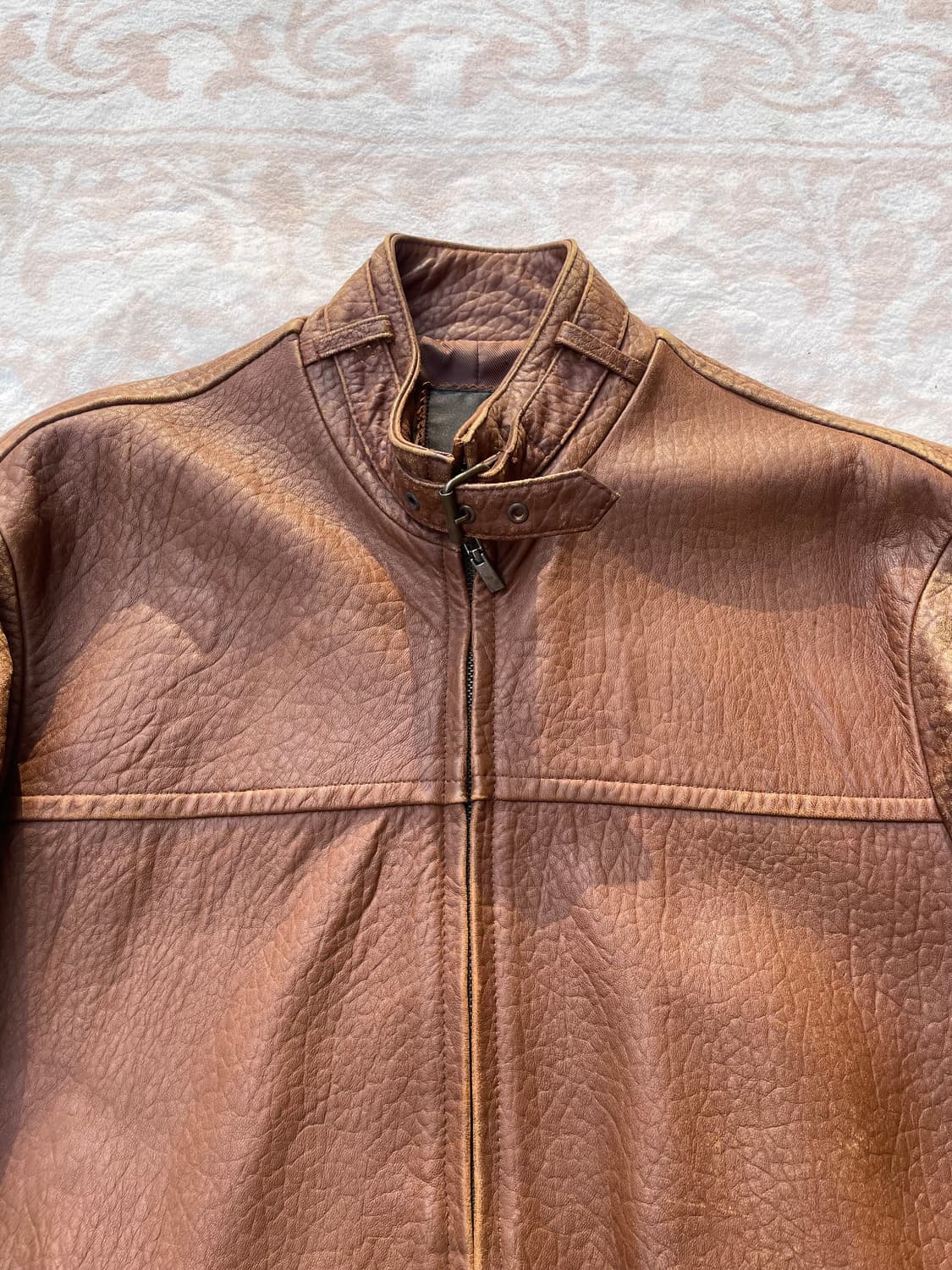 라오 카프리초 빈티지 브라운 램스킨 레더자켓 상품이미지3