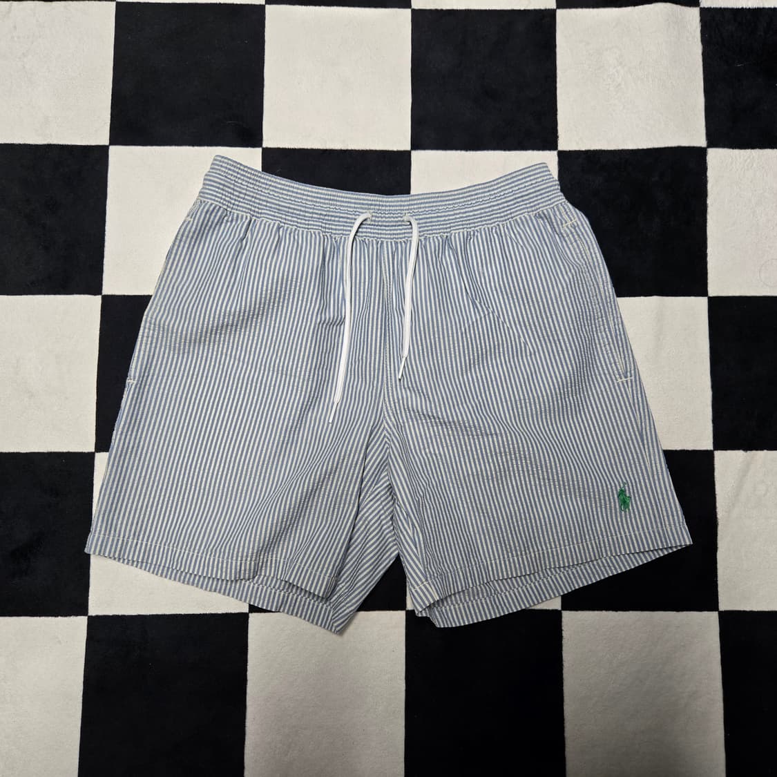 S 폴로랄프로렌 시어서커 스트라이프 스윔팬츠 블루 상품이미지1