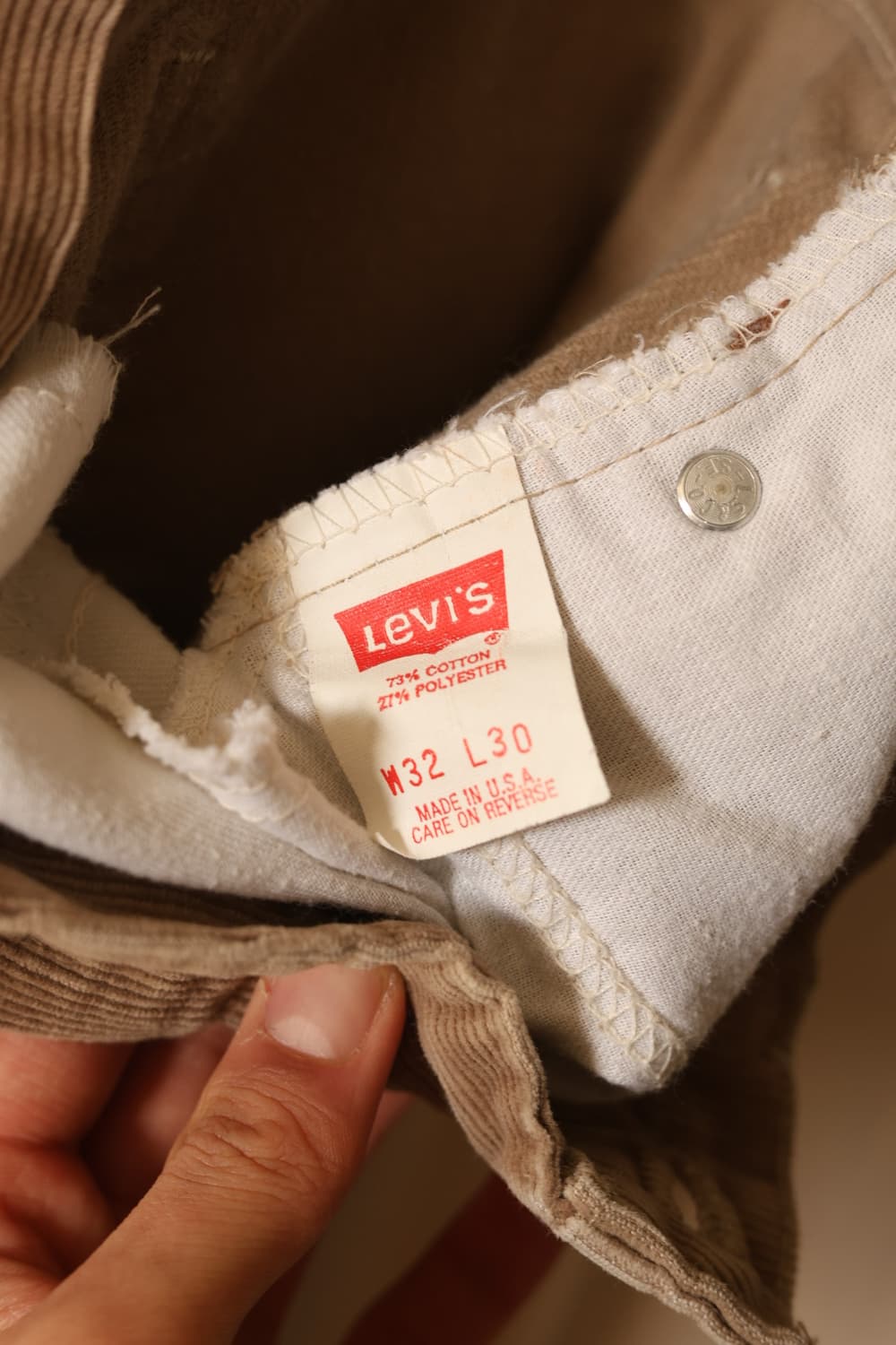 리바이스 90s 517 코듀로이 부츠컷 팬츠 w32 L30 상품이미지3
