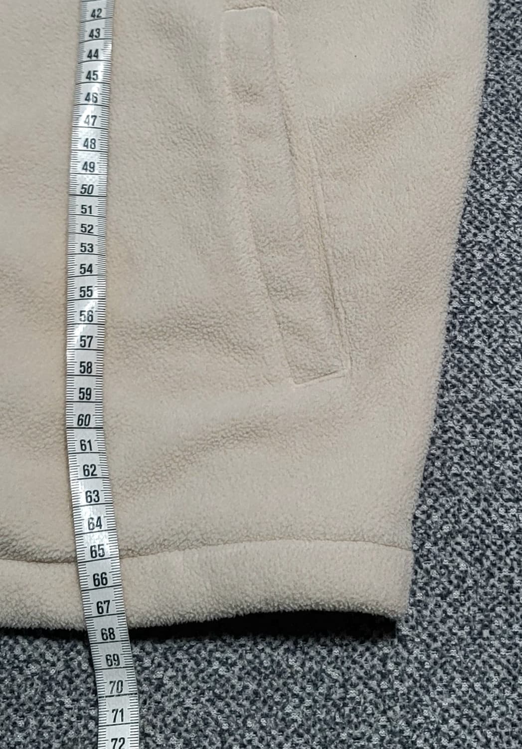 커버낫 플리스 자켓 아이보리 S  오버사이즈 상품이미지5