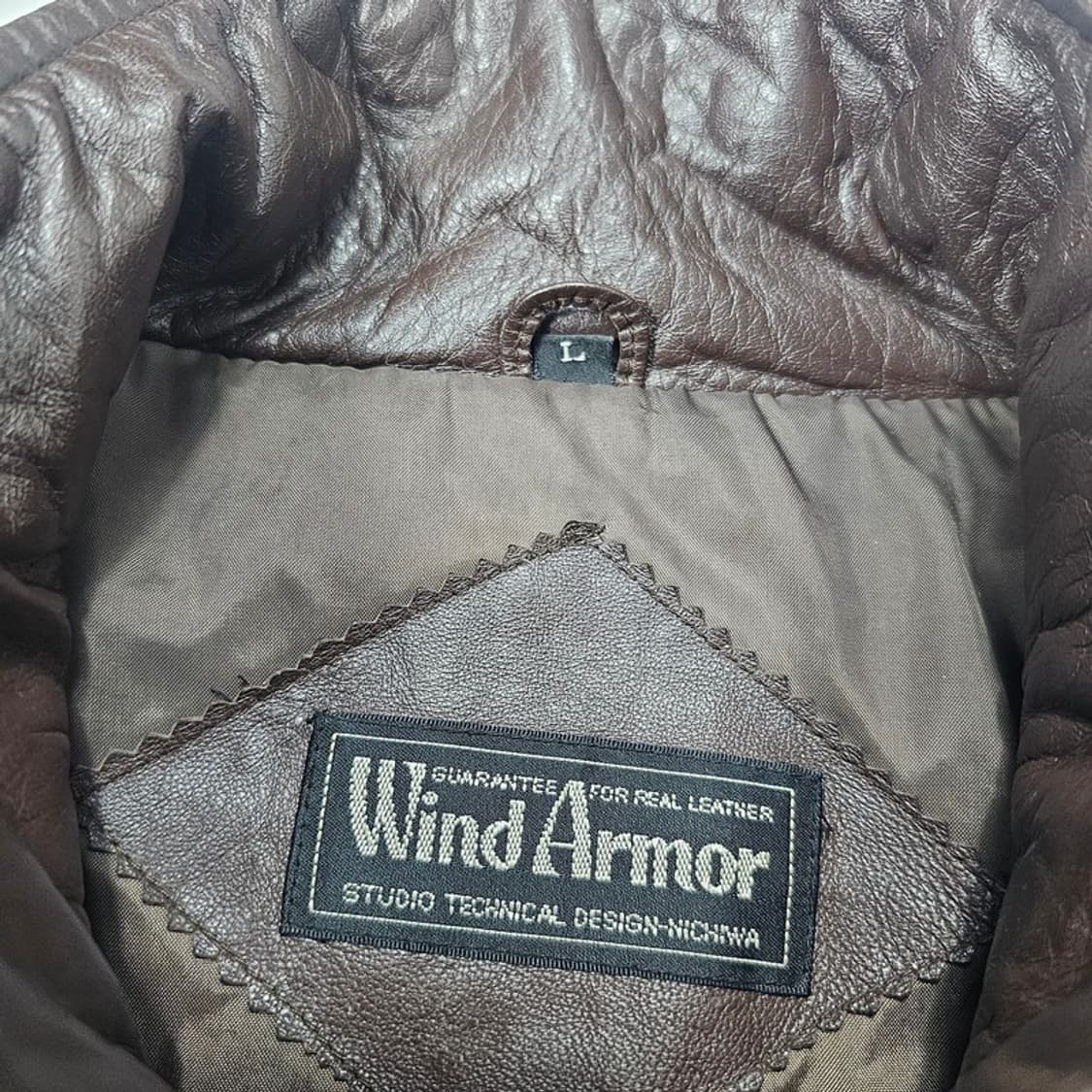 WIND ARMOR 빈티지 양가죽 자켓 L 상품이미지5