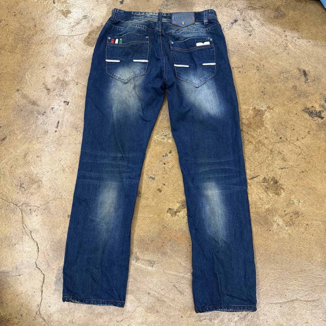 [정품/36] 디젤 진청 워싱 데님 청바지 b10 상품이미지3