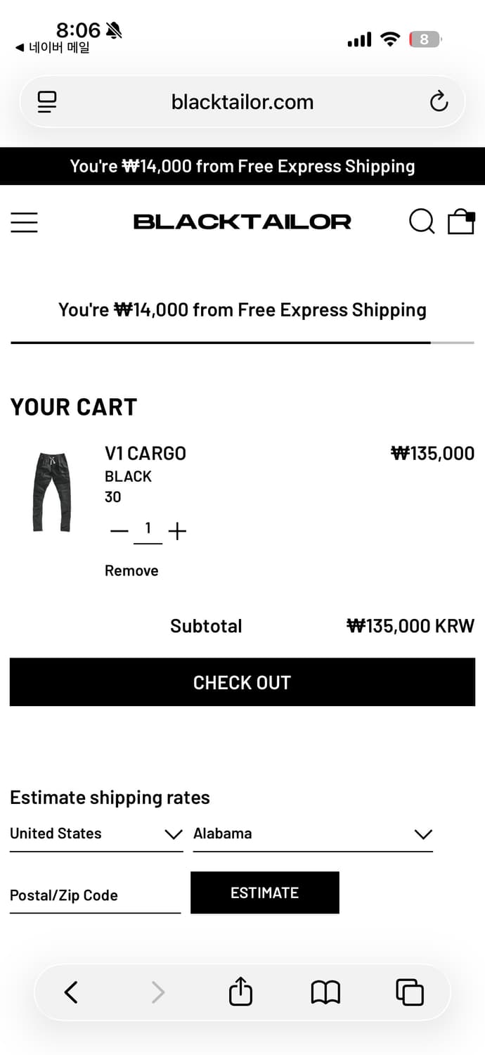 BLACKTAILOR V1 카고 팬츠 상품이미지2