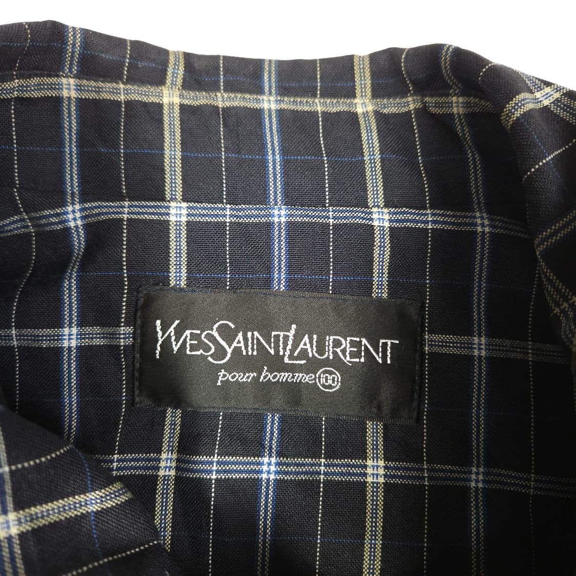 YSL 입생로랑 체크 블루종 자켓 상품이미지3