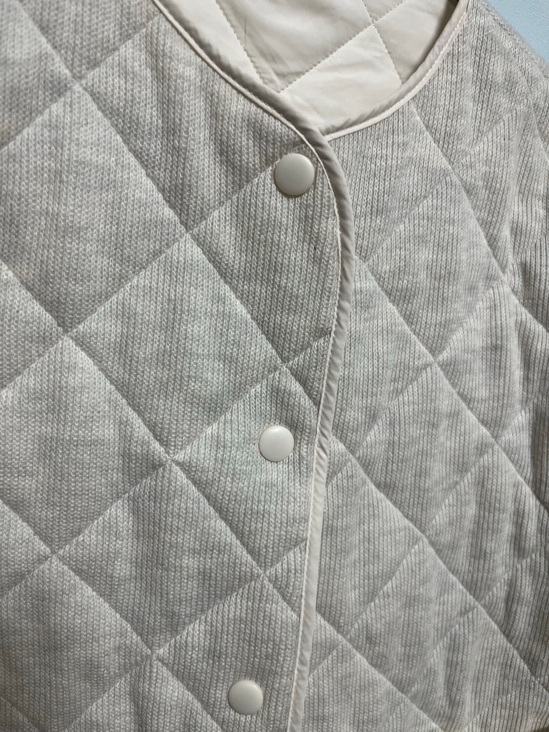 에잇 세컨즈 여성 아이보리 퀼팅 자켓 상품이미지2