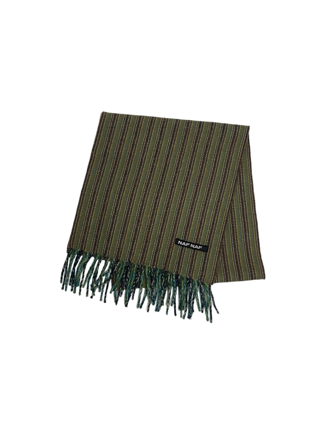 naf naf 모 스트라이프 머플러 made in japan 일본빈티지 상품이미지2