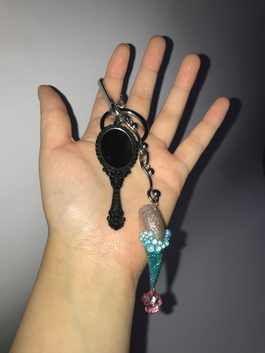 cat claw nail tip keyring🎀👛 상품이미지1
