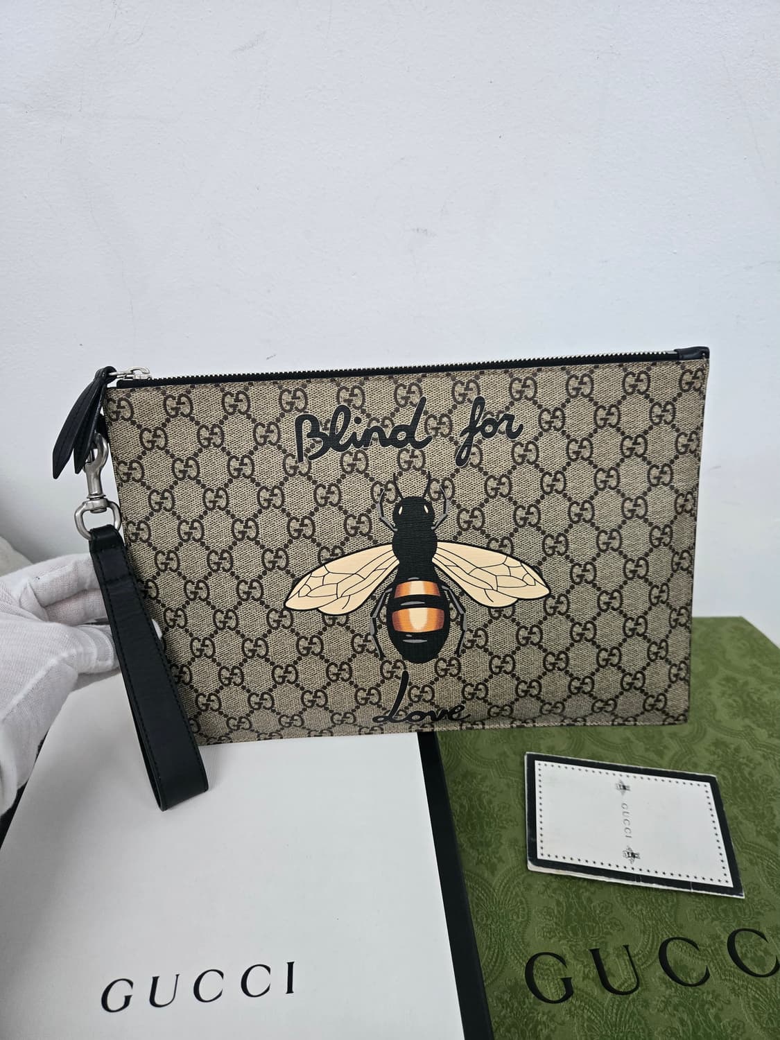 [보증서 정품] 구찌 꿀벌 클러치백 상품이미지4