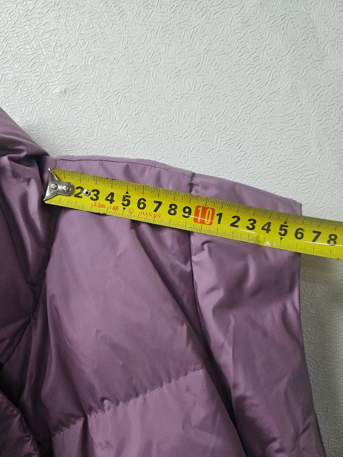 셀렙샵 벨티드 퍼플 패딩 조끼 88  새상품  미사용 상품이미지9