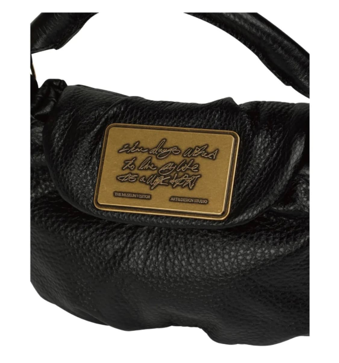 더뮤지엄비지터 메탈 로고 레더 미니백 상품이미지2