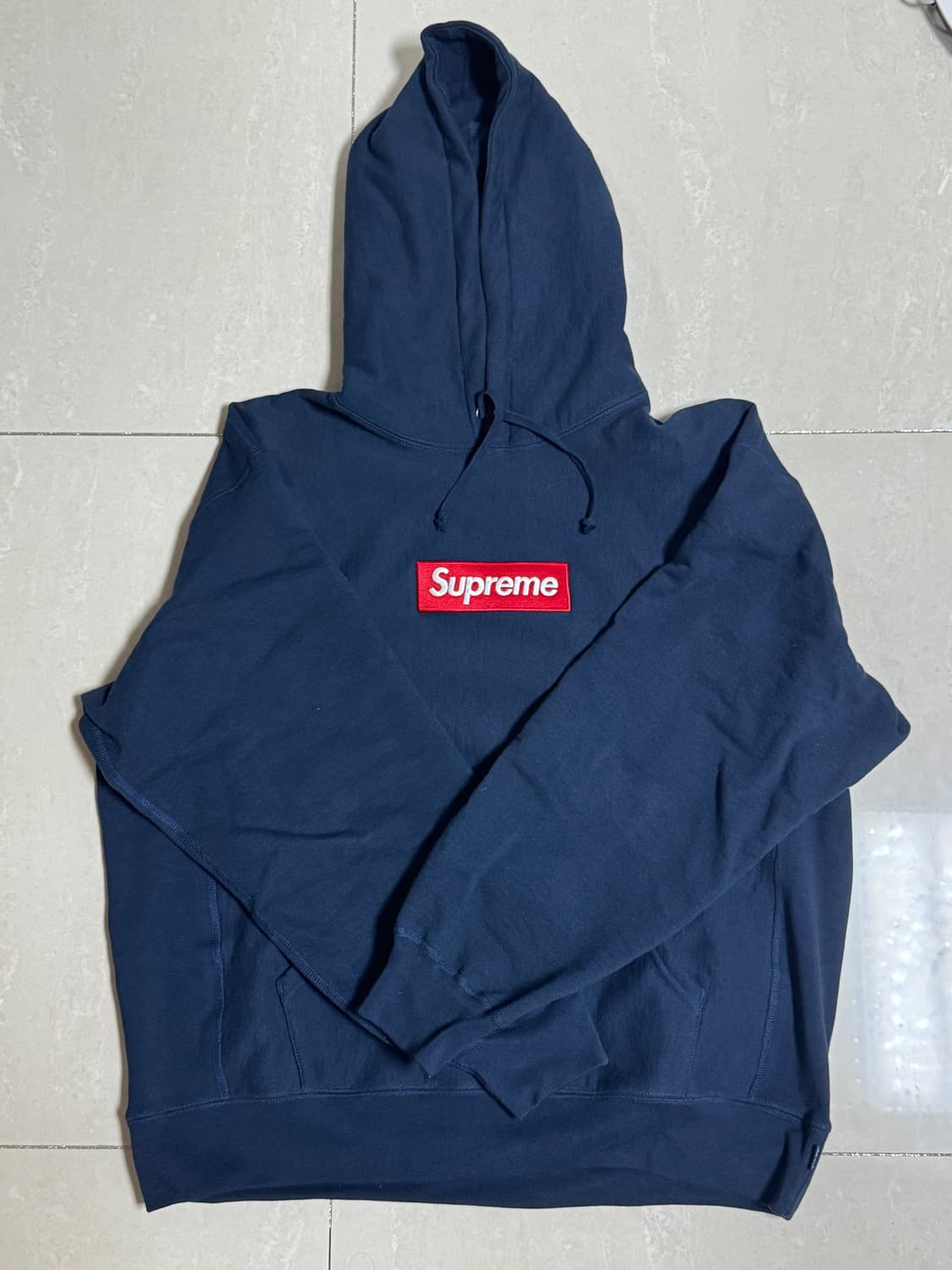 (L) 슈프림 박스로고 24fw 스웨트셔츠 네이비 상품이미지1