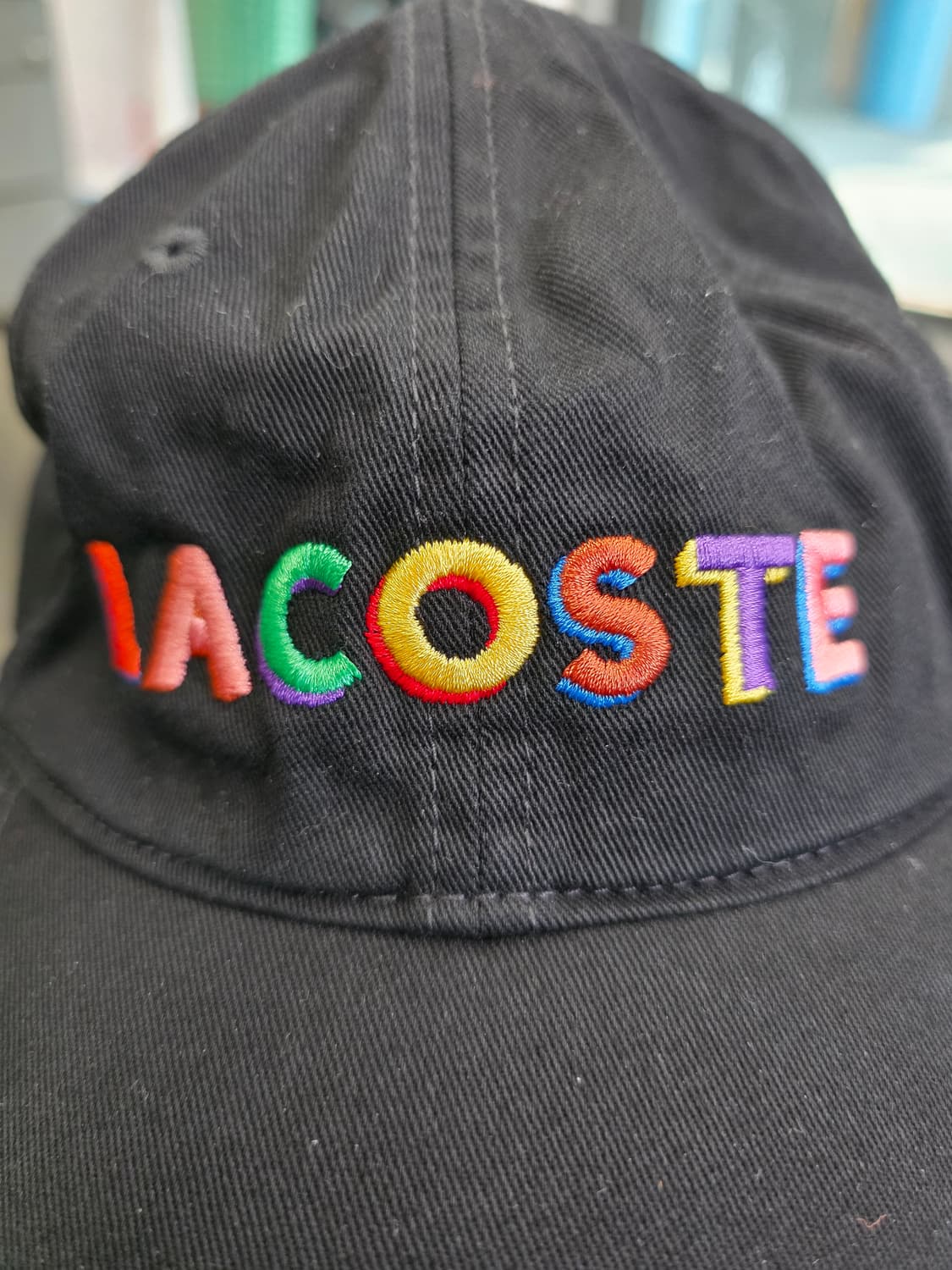 라코스테 멀티컬러 레터링 볼캡 상품이미지3
