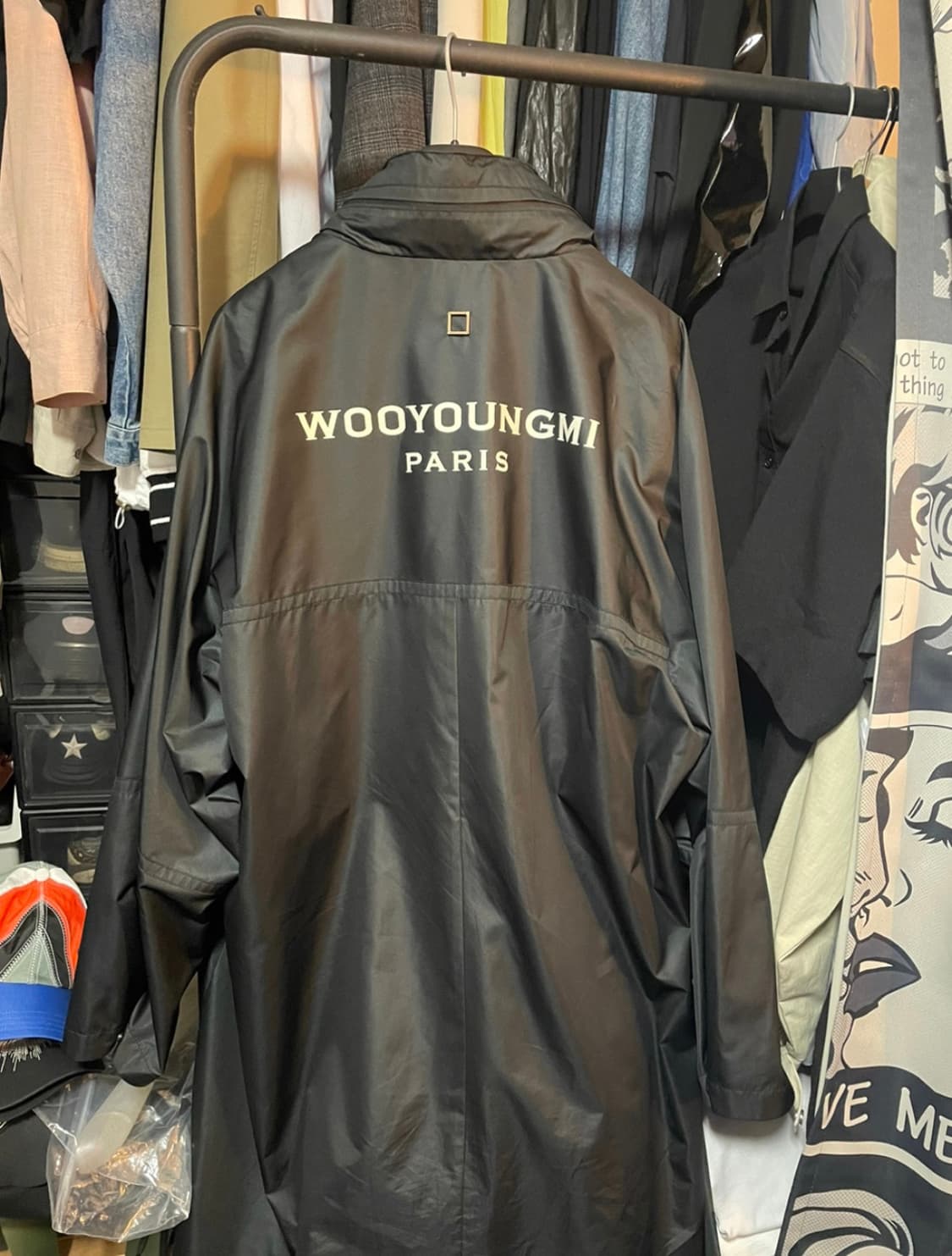 우영미 롱 바람막이 코트 48사이즈 상품이미지2