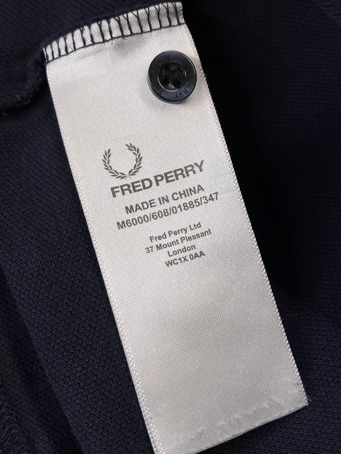 프레드페리 반팔 카라티 네이비 XL  #csz3889 상품이미지6
