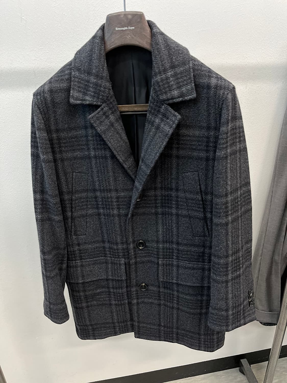 95) 맨온더분 체크 하프코트  상품이미지3