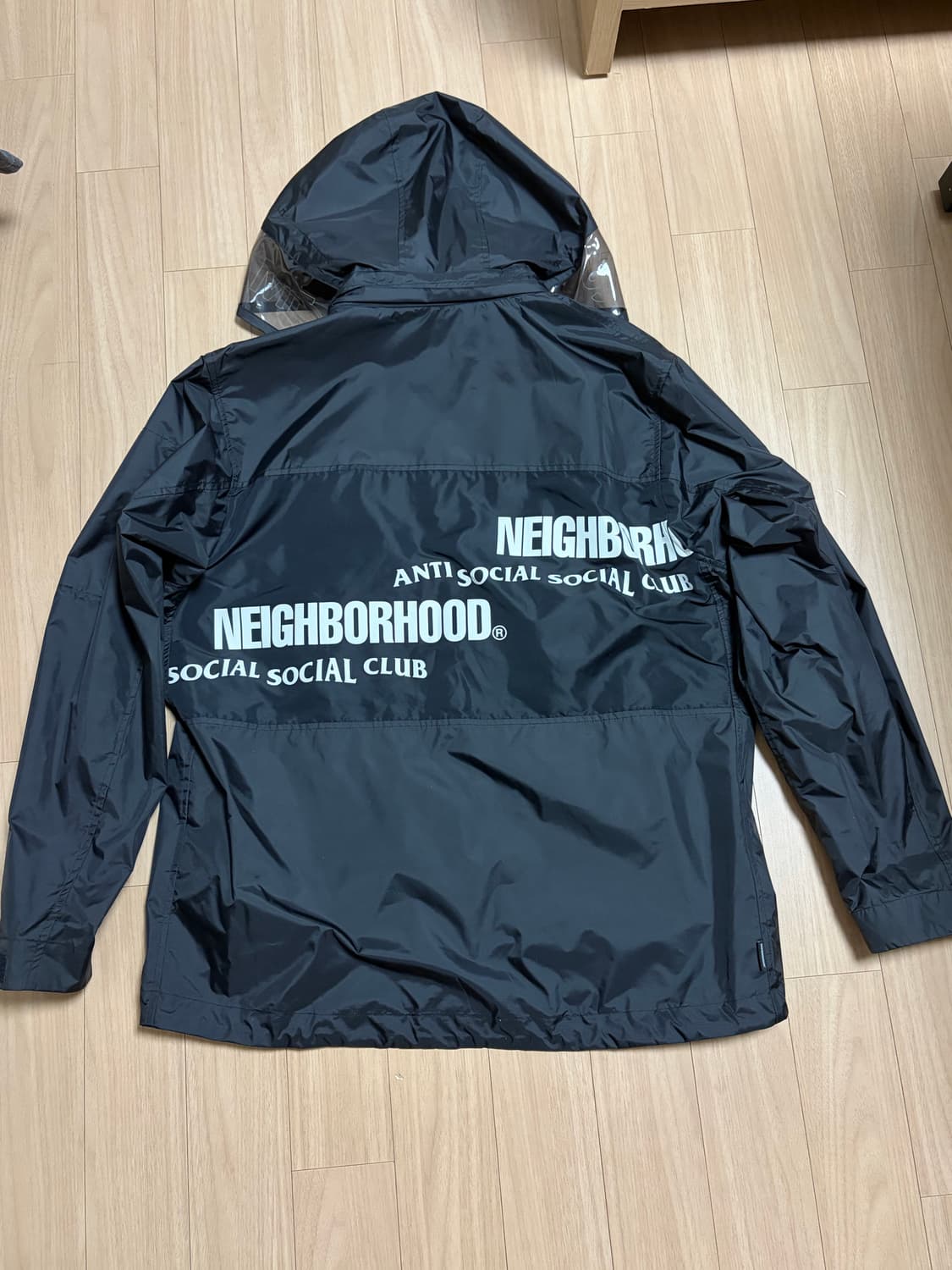 네이버후드 안티소셜클럽 콜라보 바람막이 L 상품이미지2