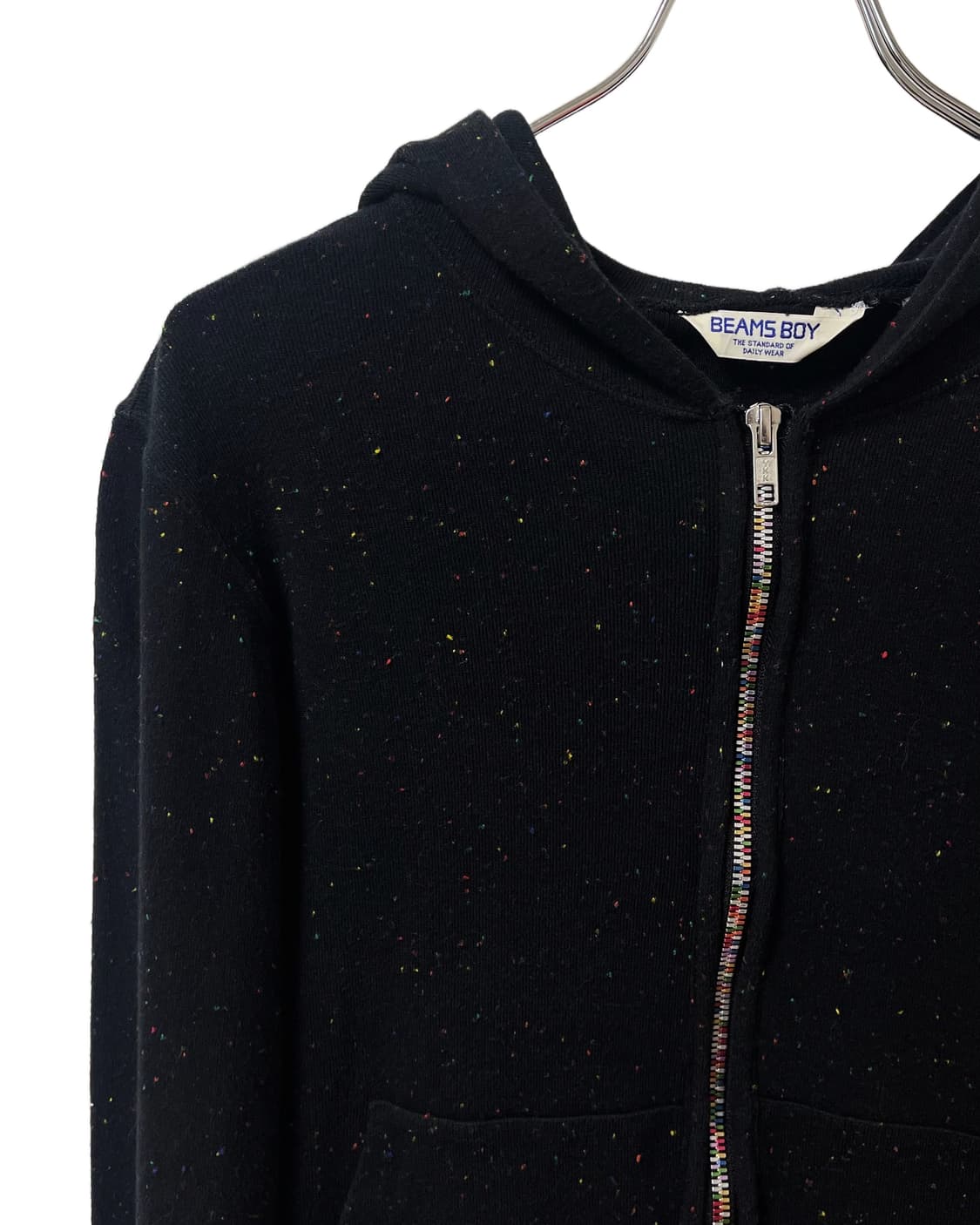 BEAMS BOY Rainbow Zip Nepped Hoodie 상품이미지3