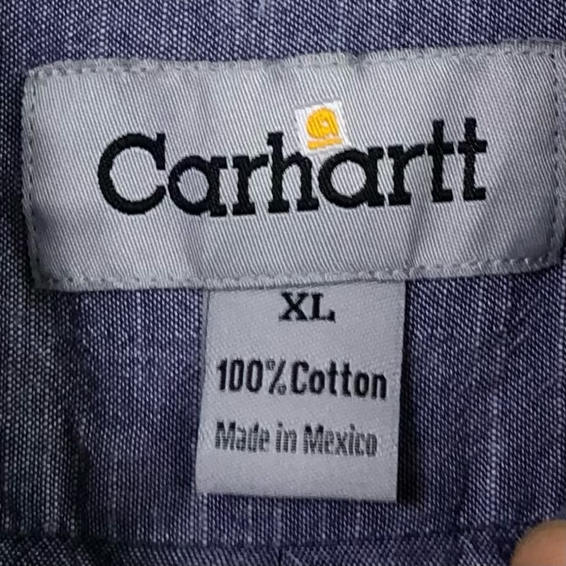 XL 칼하트 샴브레이 데님 셔츠 상품이미지3