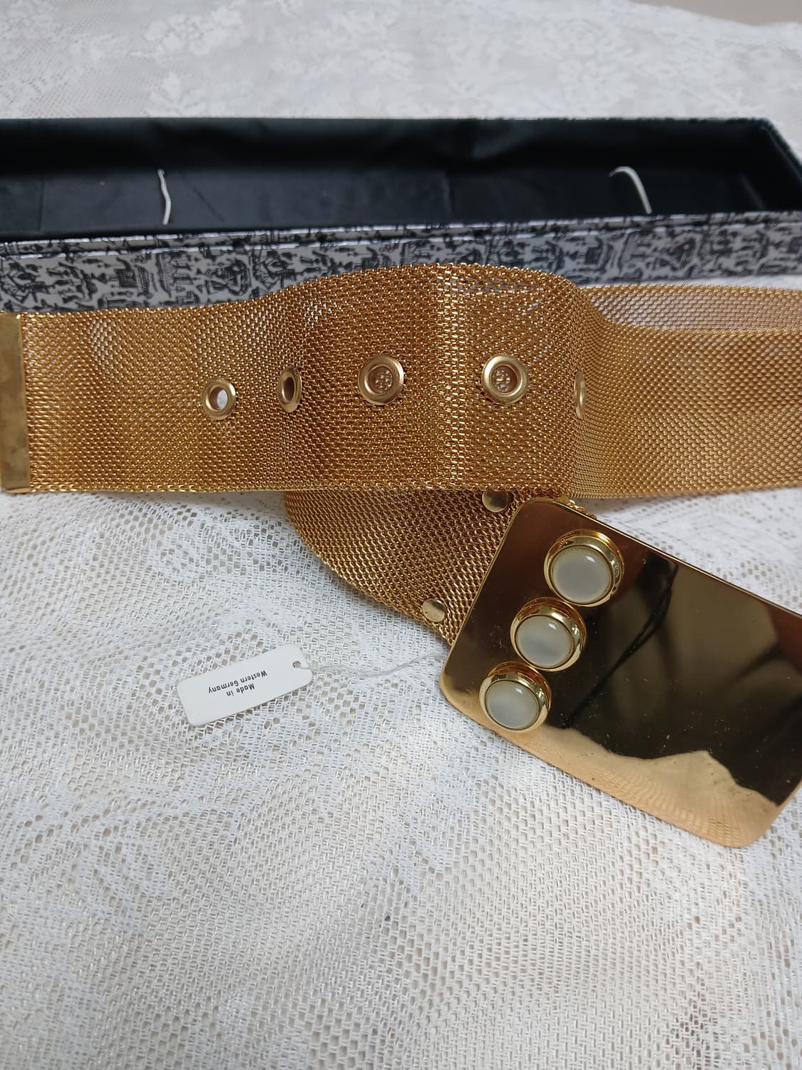 70s~80s 독일 빈티지 금속메쉬 여성용 벨트 상품이미지4