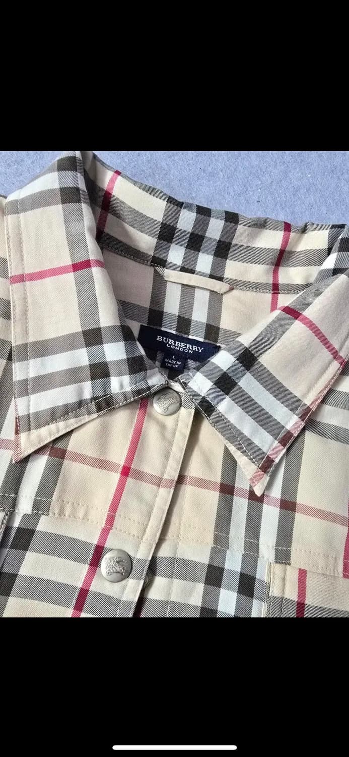 버버리 노바체크 숏 자켓 누빔 66 상품이미지4