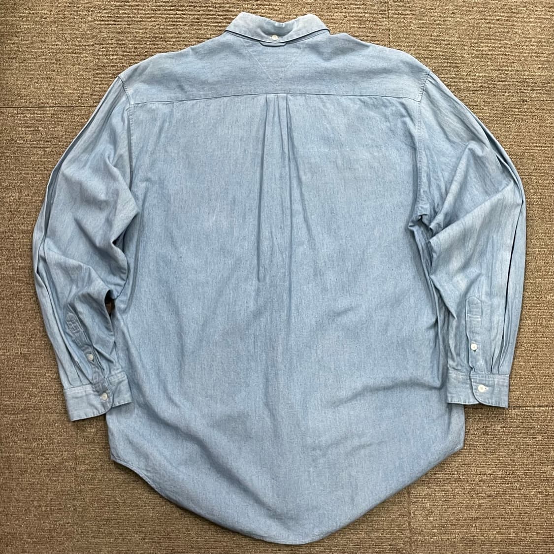 (M) 90s Tommy 올드 타미힐피거 데님 셔츠 상품이미지4