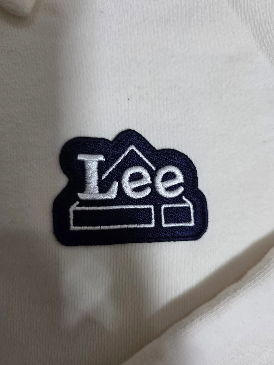 LEE 리 아이보리 카라 맨투맨 S 상품이미지4