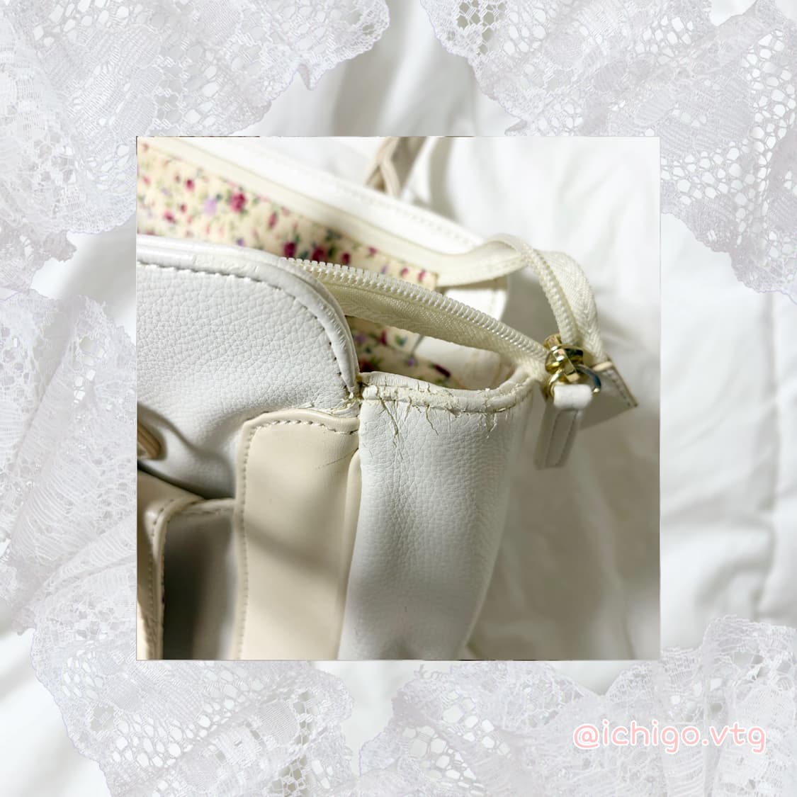 리즈리사 Lizlisa 로즈 빈티지 히메갸루 빅 보부상 백 상품이미지8