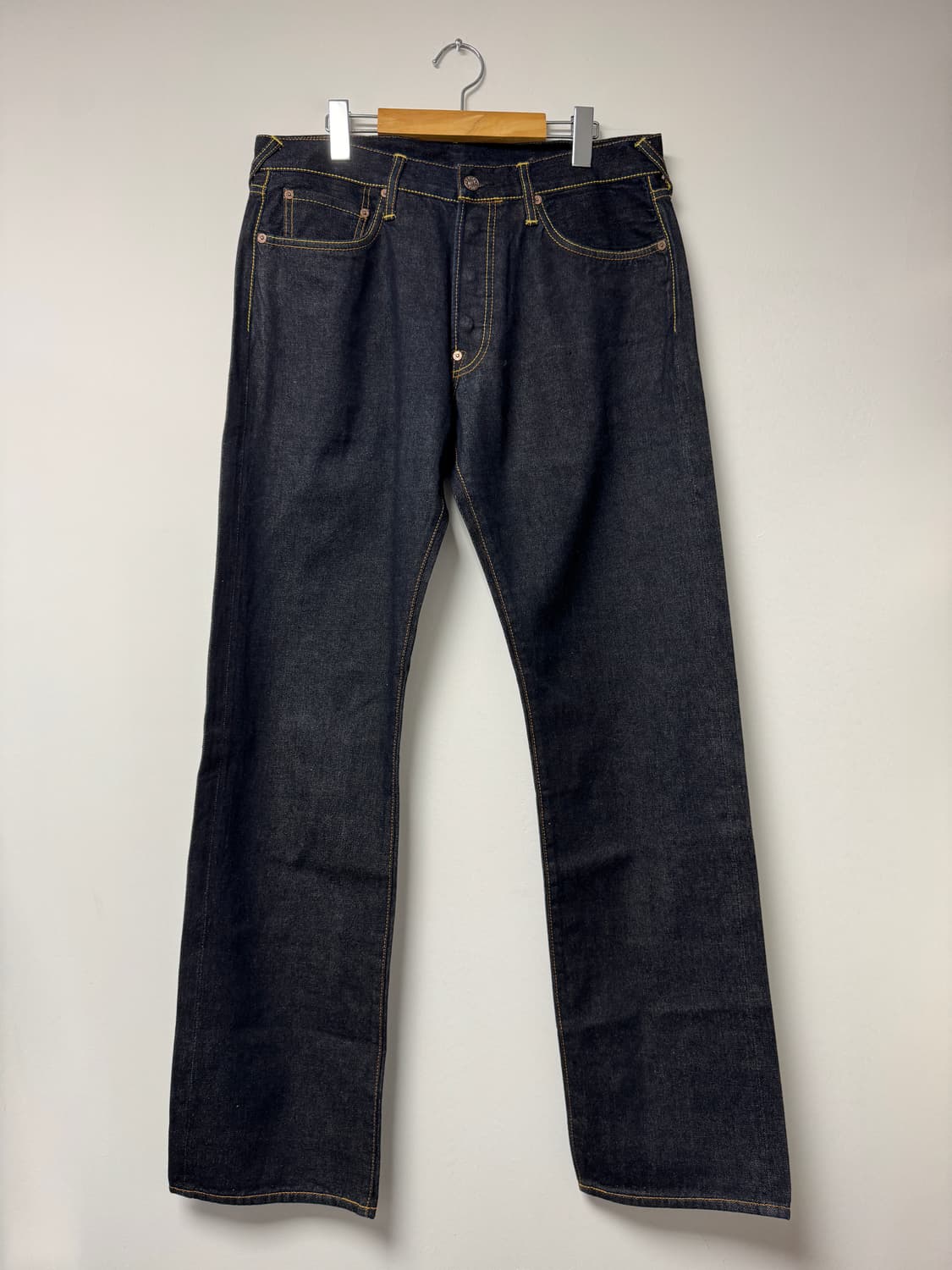 에비수 셀비지 데님팬츠 새상품 34 상품이미지2