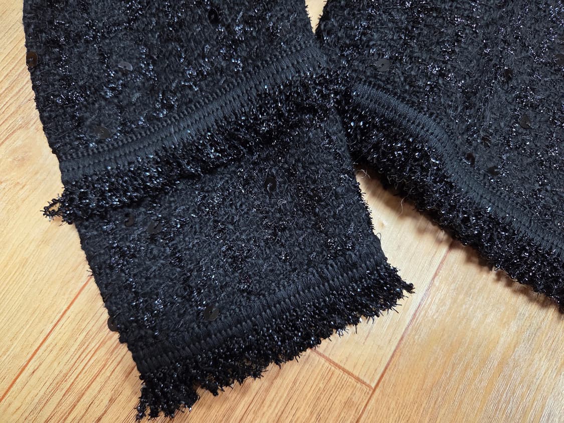 오도어(ODOR) 트위드 크롭 가디건 55-66 새상품 상품이미지7