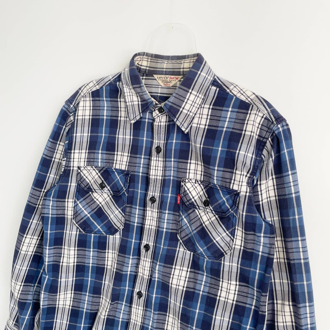 F1 리바이스 레드탭 체크패턴 웨스턴 셔츠 M사이즈 상품이미지2