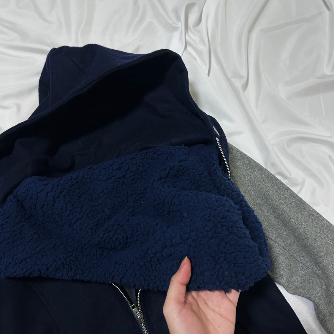 빈티지 울 모직 후드 자켓 상품이미지8