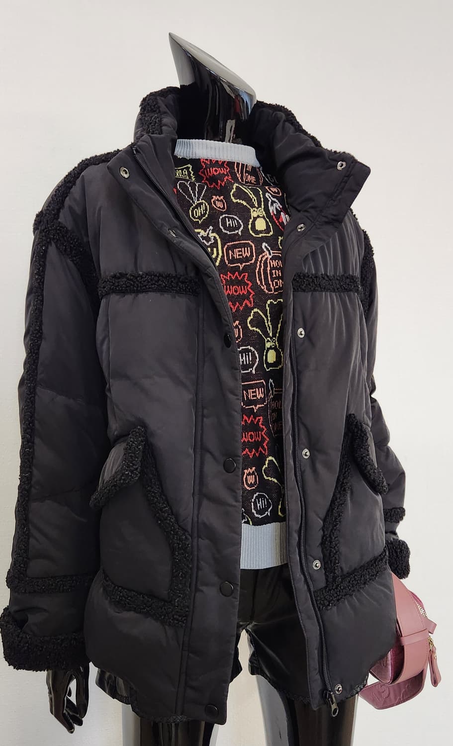 양털트리밍 구스패딩 상품이미지1