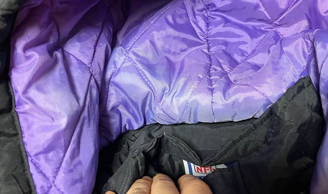 스타터 NFL 볼티모어 레이븐스 남자 누빔점퍼 L 100  상품이미지4