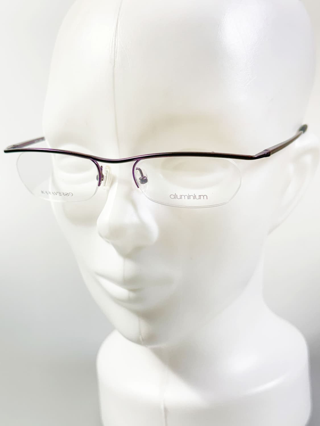 KARAVERSO 바이올렛 하프림 스퀘어 빈티지 안경 상품이미지8