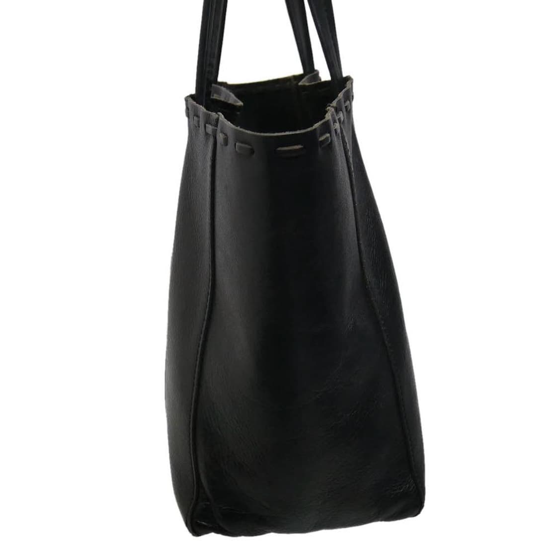 요지 야마모토  FEMME 소가죽 토트백 블랙 상품이미지3