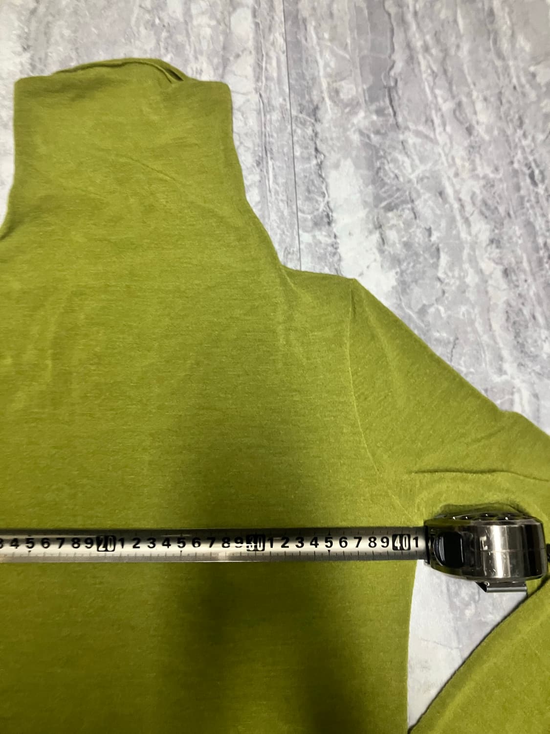 하구미모리걸 달천깔페어리 레이어드 폴라티셔츠 그린 상품이미지2