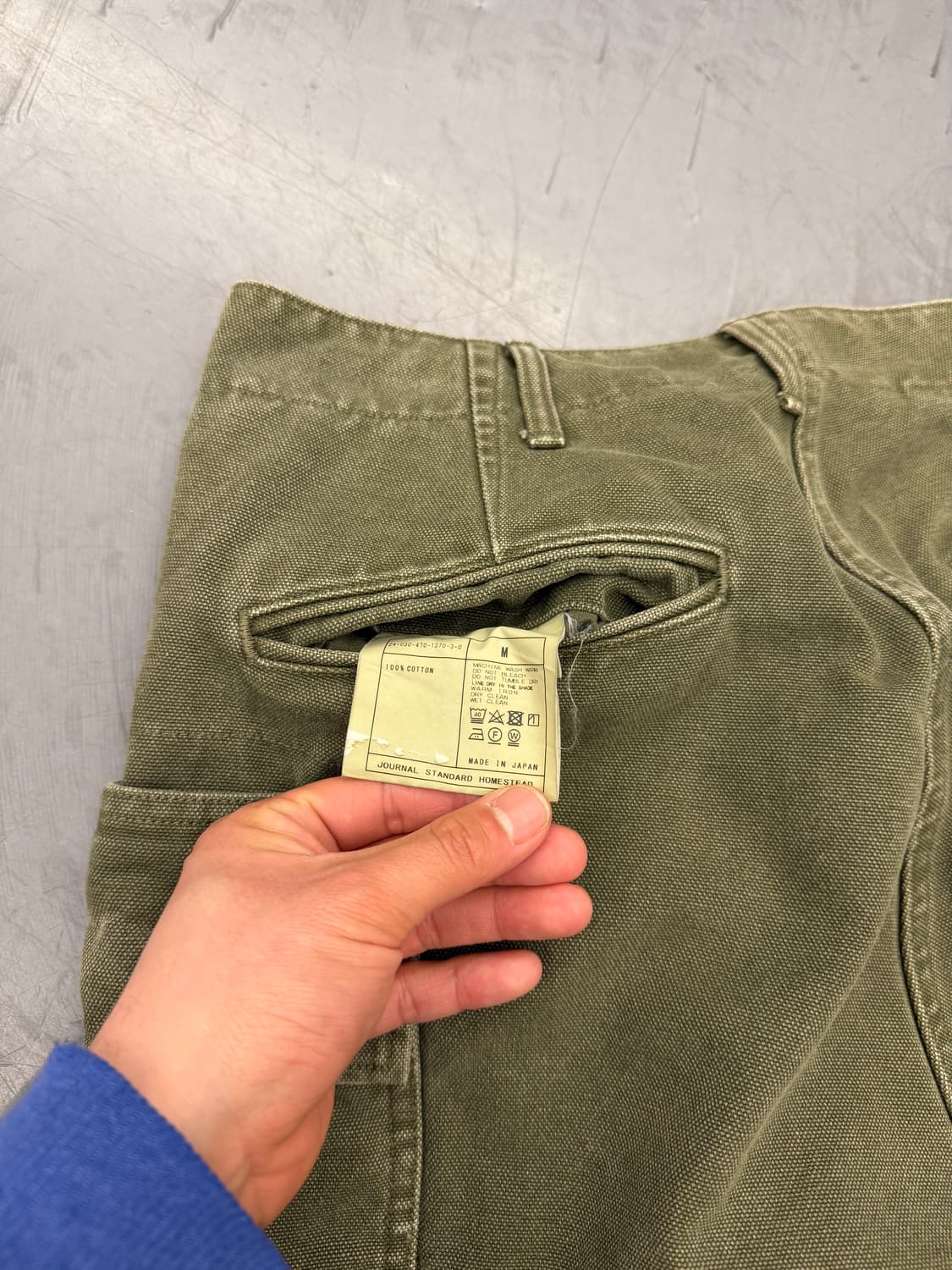 J.S.HOMESTEAD HEAVY CANVAS 홈스테드 캔버스와이드팬츠 상품이미지4