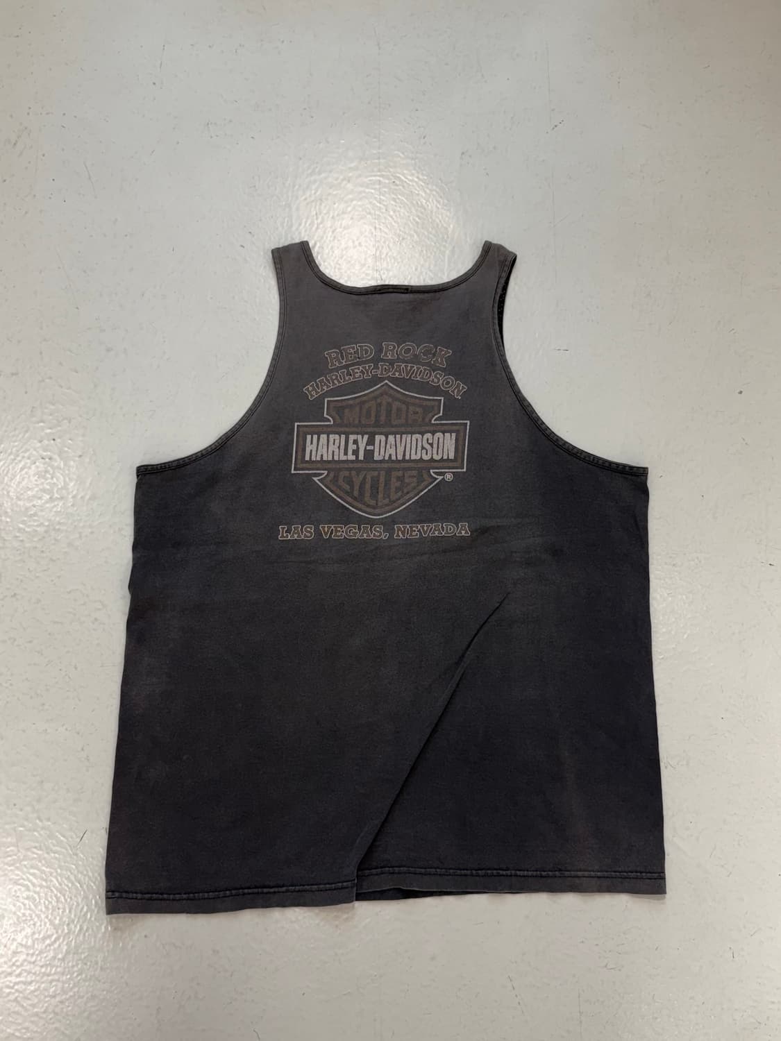 Harley Davidson 빈티지 블랙 탱크탑 상품이미지3
