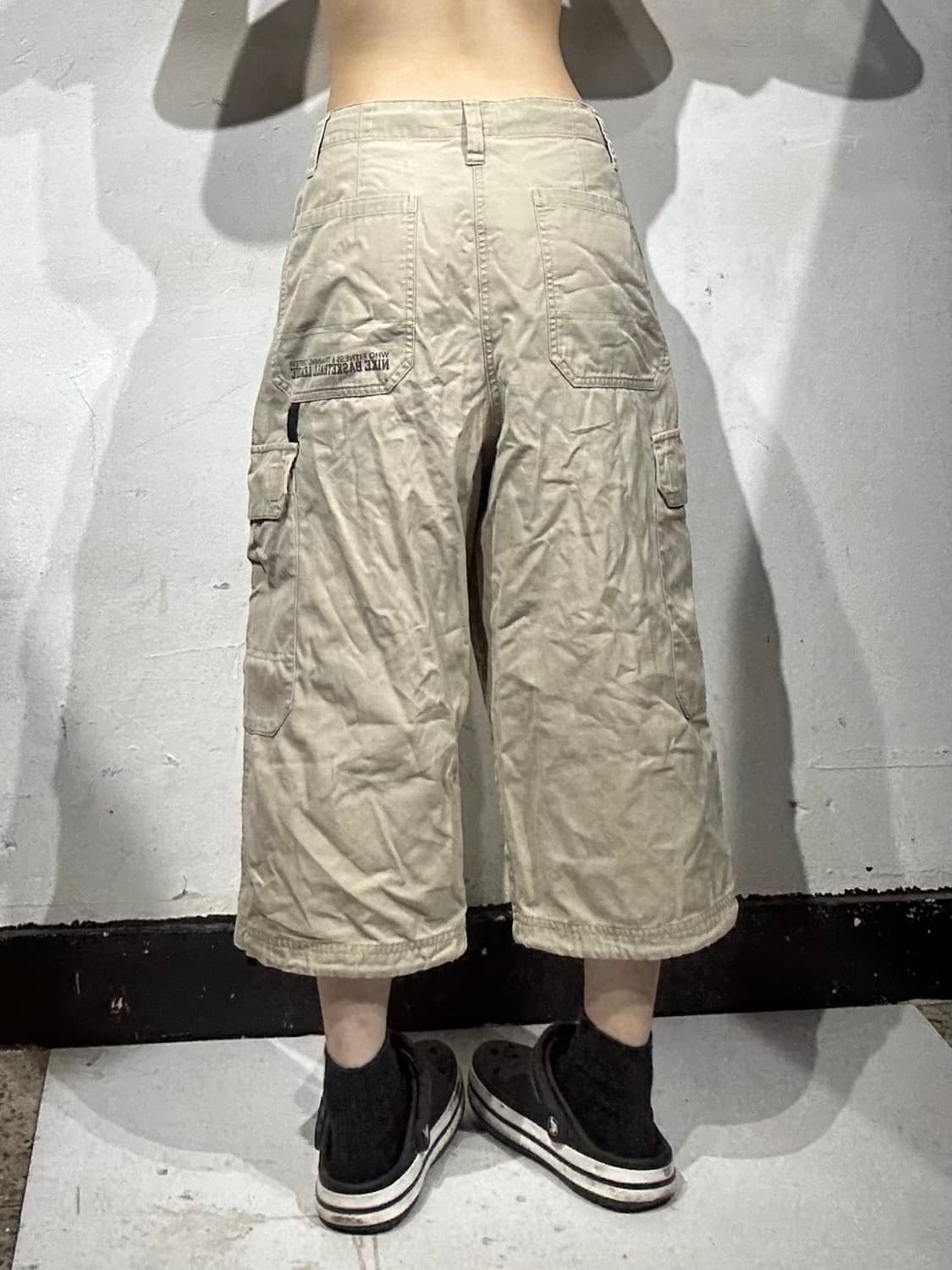 00s 나이키 베이지 버뮤다 반바지 오버핏 와이드 카고 팬츠 XL  상품이미지3