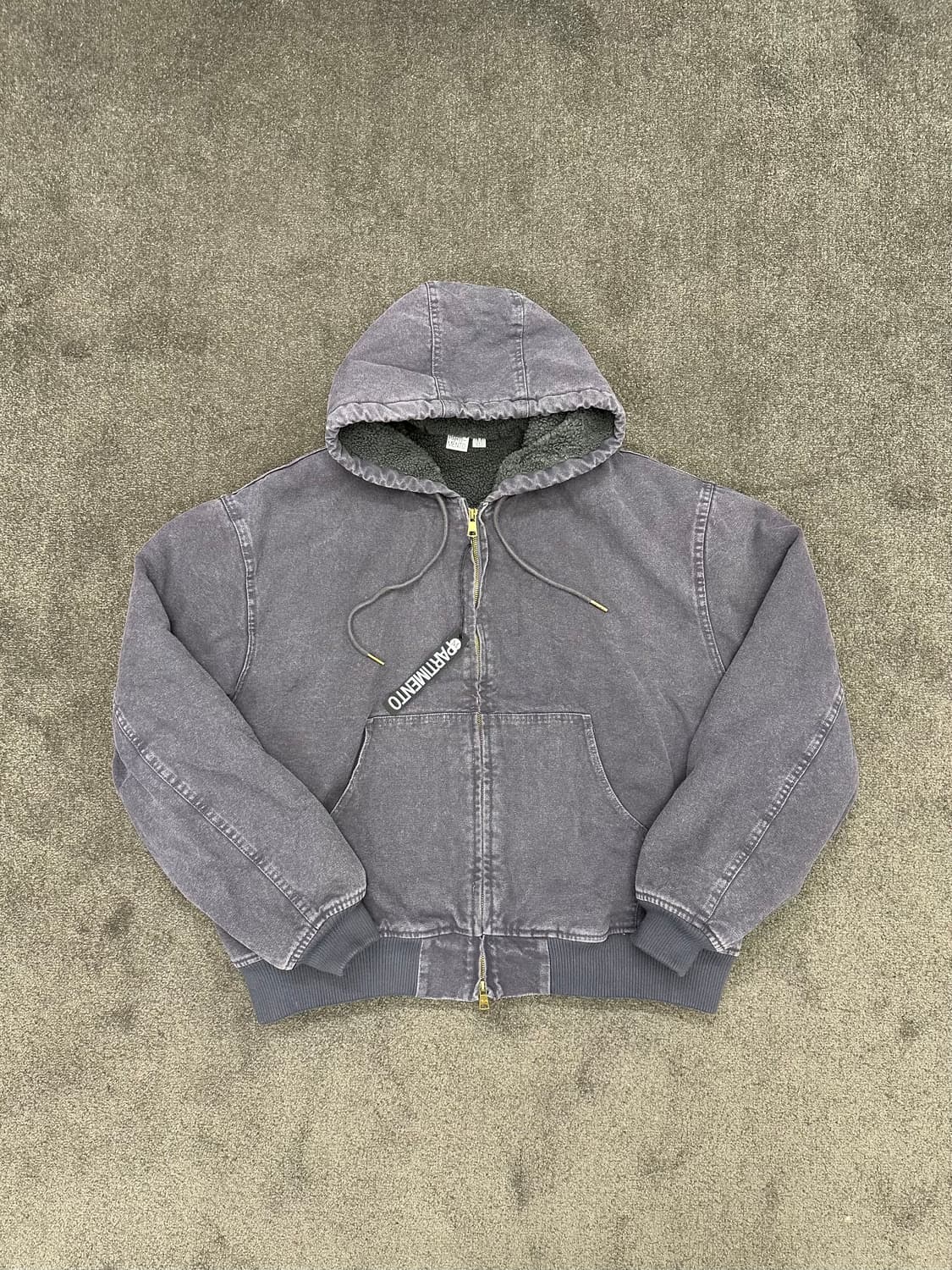 PARTIMENTO 후드 집업 자켓 M 회색 상품이미지1