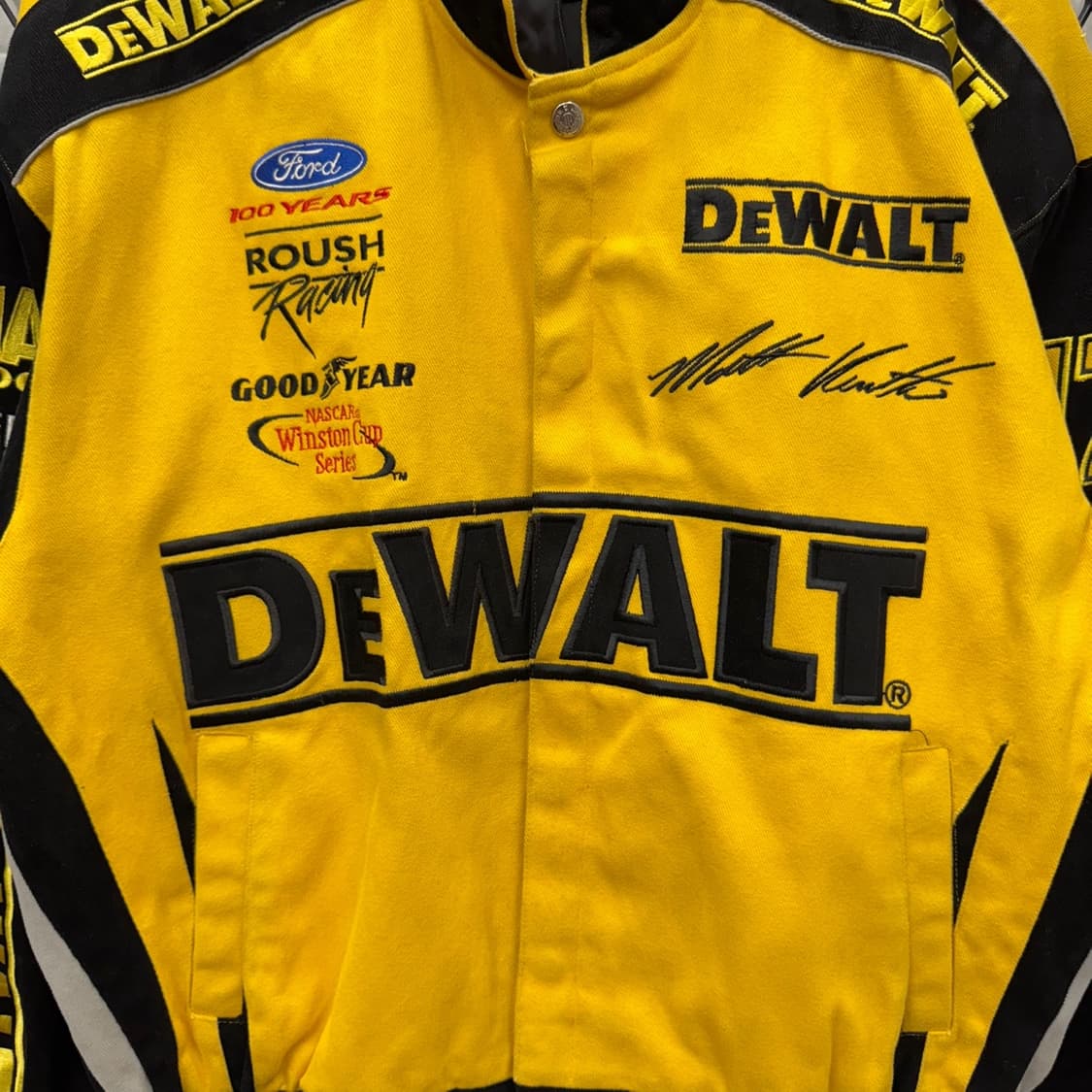 03s 제프해밀턴 X 나스카 DeWALT 팀 레이싱 자켓 블랙 옐로 상품이미지5