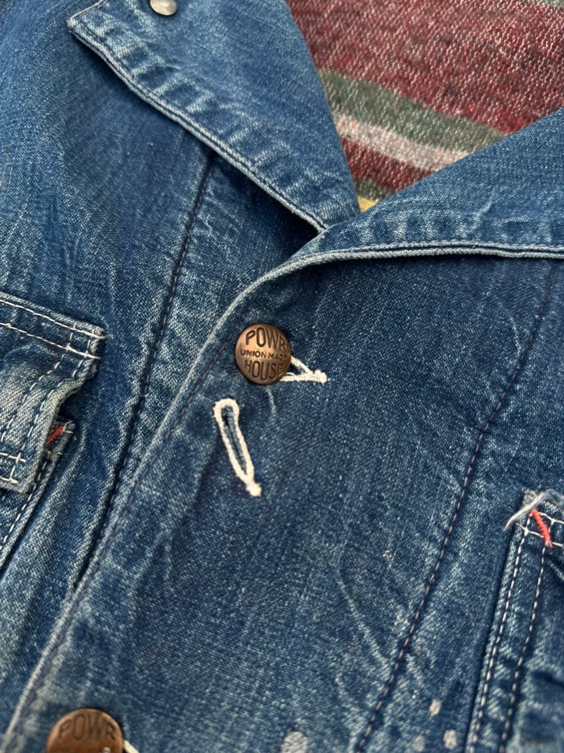 50s Powr House 빈티지 파워하우스 레일로드 데님 초어 자켓 상품이미지4