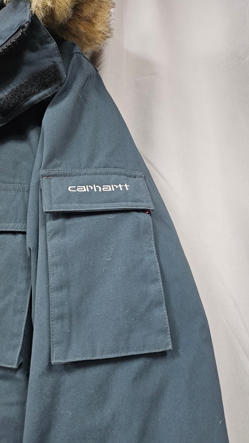 칼하트 퍼 후드 남성구스 패딩  상품이미지6