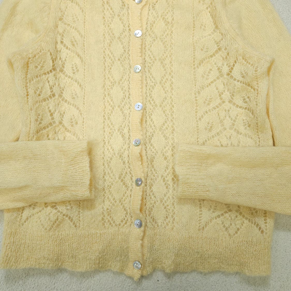 빈티지 모헤어 가디건 m 상품이미지5